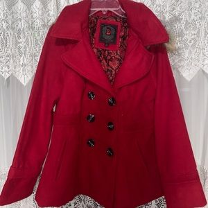 Dollhouse outerwear red pea coat
